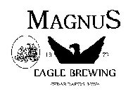 MAGNUS EAGLE BREWING 18 73 CEDAR RAPIDS IOWA