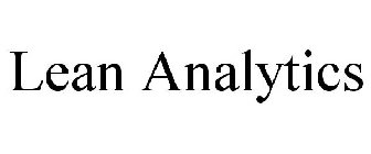 LEAN ANALYTICS