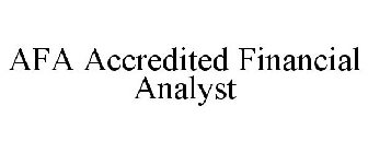 AFA ACCREDITED FINANCIAL ANALYST