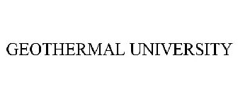 GEOTHERMAL UNIVERSITY