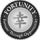 · FORTUNITY · FORTUNE THROUGH OPPORTUNITY