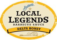 BILLARD'S LOCAL LEGENDS BARBECUE SAUCE DELTA HONEY