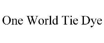 ONE WORLD TIE DYE