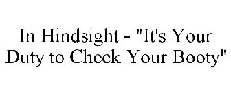 IN HINDSIGHT - 