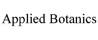 APPLIED BOTANICS