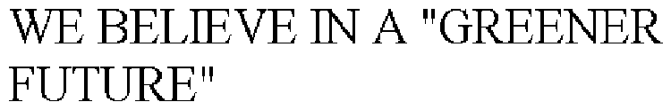 WE BELIEVE IN A 