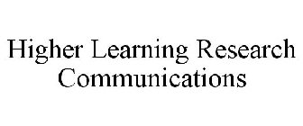 HIGHER LEARNING RESEARCH COMMUNICATIONS