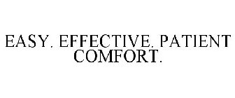 EASY. EFFECTIVE. PATIENT COMFORT.