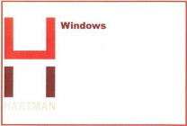 H HARTMAN WINDOWS