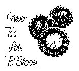 NEVER TOO LATE TO BLOOM I II III IIII V VI VII VIII IX X XI XII