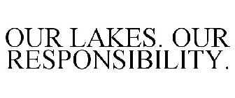 OUR LAKES. OUR RESPONSIBILITY.