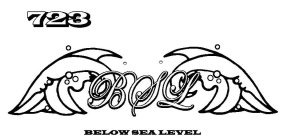 723 BSL BELOW SEA LEVEL