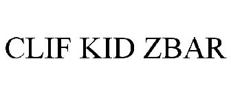 CLIF KID ZBAR