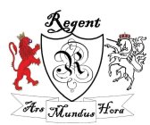 R REGENT ARS MUNDUS HORA