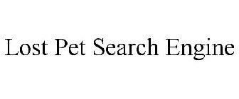 LOST PET SEARCH ENGINE