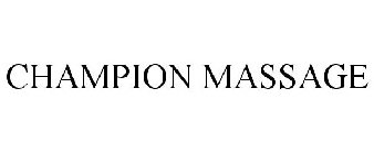 CHAMPION MASSAGE