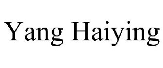 YANG HAIYING