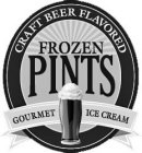 CRAFT BEER FLAVORED FROZEN PINTS GOURMET ICE CREAM