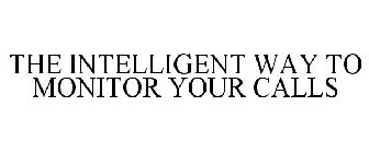 THE INTELLIGENT WAY TO MONITOR YOUR CALLS