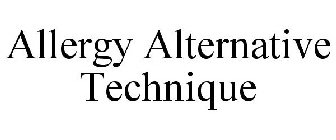 ALLERGY ALTERNATIVE TECHNIQUE