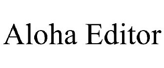 ALOHA EDITOR