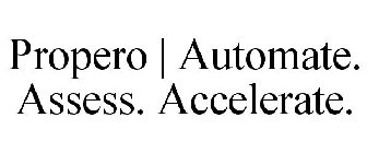 PROPERO | AUTOMATE. ASSESS. ACCELERATE.