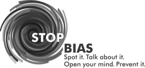 STOP BIAS SPOT IT. TALK ABOUT IT. OPEN YOUR MIND. PREVENT IT.