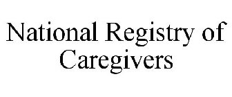 NATIONAL REGISTRY OF CAREGIVERS
