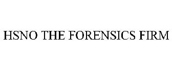 HSNO THE FORENSICS FIRM