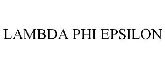 LAMBDA PHI EPSILON