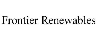 FRONTIER RENEWABLES