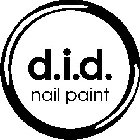 D.I.D. NAIL PAINT