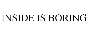 INSIDE IS BORING