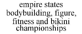EMPIRE STATES BODYBUILDING, FIGURE, FITNESS AND BIKINI CHAMPIONSHIPS