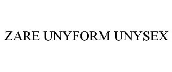 ZARE UNYFORM UNYSEX