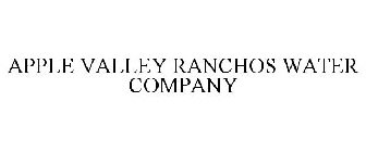 APPLE VALLEY RANCHOS WATER COMPANY