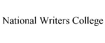 NATIONAL WRITERS COLLEGE
