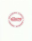 ALLURE THE BEAUTY EXPERT READERS' CHOICE AWARD WINNER