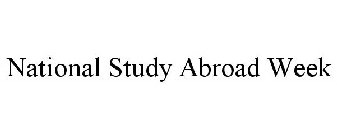 NATIONAL STUDY ABROAD WEEK