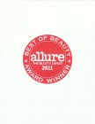 ALLURE THE BEAUTY EXPERT BEST OF BEAUTYAWARD WINNER