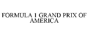 FORMULA 1 GRAND PRIX OF AMERICA