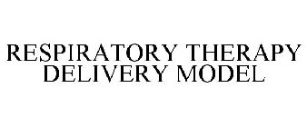 RESPIRATORY THERAPY DELIVERY MODEL