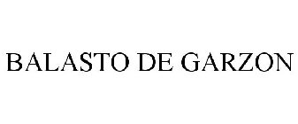 BALASTO DE GARZON
