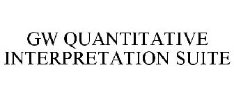 GW QUANTITATIVE INTERPRETATION SUITE