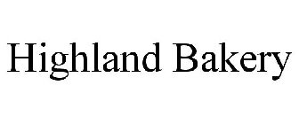 HIGHLAND BAKERY