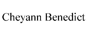 CHEYANN BENEDICT