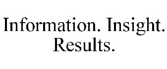 INFORMATION. INSIGHT. RESULTS.