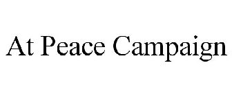 AT PEACE CAMPAIGN