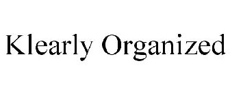 KLEARLY ORGANIZED
