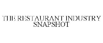 THE RESTAURANT INDUSTRY SNAPSHOT